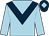 Light blue, dark blue chevron, dark blue cap, light blue diamond (John Manogue)