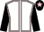 White, pink seams, black sleeves, black cap, pink star (Mr B G Acheson)