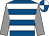 Royal blue, white hoops, grey sleeves, royal blue and white quartered cap (Mtv Syndicate)