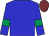 Blue, emerald green armlets, garnet cap (Ec J-f Senet)