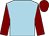 Light blue, maroon sleeves and cap (Messrs D C Devoy & J V A Strydom)