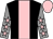 Black, pink stripe, grey sleeves, pink stars, pink cap (Iain Jardine Racing Club)