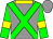 Grey, yellow collar, green cross sashes, yellow bars on green sleeves, grey cap (Graham, Robin L And Jones, Mary E)