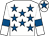 White, royal blue stars, armlets and star on cap (M G Hogan/w O'connor/j J O'reilly)
