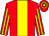 Red, yellow panel, striped sleeves, hooped cap (Mohamed Ali Meddeb)