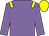 MAUVE, YELLOW epaulets, YELLOW cap (Mr J A Knox And Mrs M A Knox)