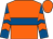Orange, royal blue hoop, royal blue and orange chevrons on sleeves (Mr Jack Callaghan)
