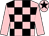 Pink and black check, pink sleeves, pink cap, black star (Mr Jonny Allison & Mr Phil Cunningham)