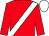 Red, White sash, White cap (Cheveley Park Stud)