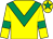 Yellow, emerald green chevron, armlets and star on cap (Christopher W Wilson & Partner)