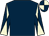 Dark blue, dark blue and beige diabolo on sleeves, quartered cap (Thomson & Partners)
