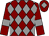 Maroon and grey diamonds, maroon sleeves, grey armlets and diamond on cap (Mr Keith Spencer)
