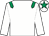 White, emerald green epaulets and star on cap (Ahmad Al Shaikh)