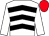 White, black chevrons, white sleeves, red cap (Dundalk Racing Club & Owenstown Stud)