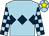 Light blue, dark blue triple diamond, checked sleeves, light blue cap, yellow star (Chris Pugsley & Nigel Skinner)