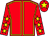 Red, yellow seams, red sleeves, yellow stars, red cap, yellow star (Mr W Patterson)