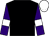 Black, purple sleeves, white armlets, white cap (Mr Sandy Seymour)