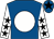 Royal blue, white disc, white sleeves, black stars, royal blue cap, black star (Mr W Prosser)
