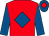 Red, royal blue diamond & sleeves, royal blue cap, red diamond (JRM Racing Syndicate)