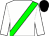 White, green sash, black cap (J P Rossiter)
