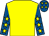 Yellow, royal blue sleeves, yellow stars, royal blue cap, yellow stars (K Trowbridge, P Radcliffe & P Birbe)