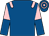Royal blue, pink epaulettes, halved sleeves, hooped cap (Patrick McElroy)