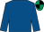 Royal blue, black & emerald green quartered cap (Mrs Patrick J Flynn)