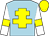 Light blue, yellow cross of lorraine, white sleeves, yellow armlets, yellow cap (The Ffrench Connection)