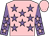 Pink, mauve stars, mauve sleeves, pink stars and cap (Miss Emma Shepherd)