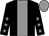 Black, grey stripe, black sleeves, grey stars and cap (Mr A Chesterman)