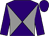Purple and grey diabolo, purple sleeves and cap (Mrs Monica Josefina Borton & Partner)