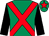 Emerald green, red cross belts, black sleeves, emerald green cap, red star (Mrs Fiona Williams)