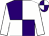 Purple and white (quartered), white sleeves (Mr John Cook)