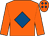 Orange, royal blue diamond, royal blue diamonds on cap (N D Kennelly)
