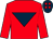 Red, dark blue inverted triangle, dark blue cap, red spots (J C Fleming)