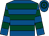 Royal blue, dark green hoops (Maryse Doyle And Partner)