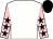 White, pink sleeves, black stars, black cap (Miss Lauren Cunningham)