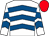 White & royal blue chevrons, red cap (Round The Bend Again Syndicate)