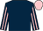 Dark blue, dark blue & pink striped sleeves, pink cap (Thomas J Rogers)