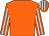 Orange, orange & white striped sleeves, striped cap (Dermot McCabe)