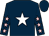 Dark blue, white star, dark blue sleeves, pink stars (Mr Simon Claridge)
