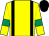 Yellow, black braces, yellow sleeves, emerald green armlets, black cap (Make A Circle I)