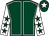 Dark green, white seams, white sleeves, dark green stars, dark green cap, white star (West Wilts Hockey Lads)