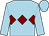 LIGHT BLUE, MAROON triple diamond (Mr A A Byrne & Mr Mark Wellbelove)