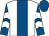 White, royal blue stripe, royal blue and white chevrons on sleeves, royal blue cap (Mrs J Bloomfield)