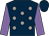 dark Blue, grey spots, mauve sleeves, dark blue cap (Mrs Hana Refai)