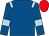 Royal blue, light blue epaulets and armlets, red cap (Mr L A Mullaney)
