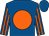ROYAL BLUE, ORANGE disc, striped sleeves (Tabor/smith/mrs Magnier/flaxman Stable)