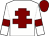 White, maroon cross of lorraine, armlets and cap (Quantum Leap Racing Vi)