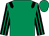 Emerald green, black epaulets, black and emerald green striped sleeves (Abdulla Belhabb)